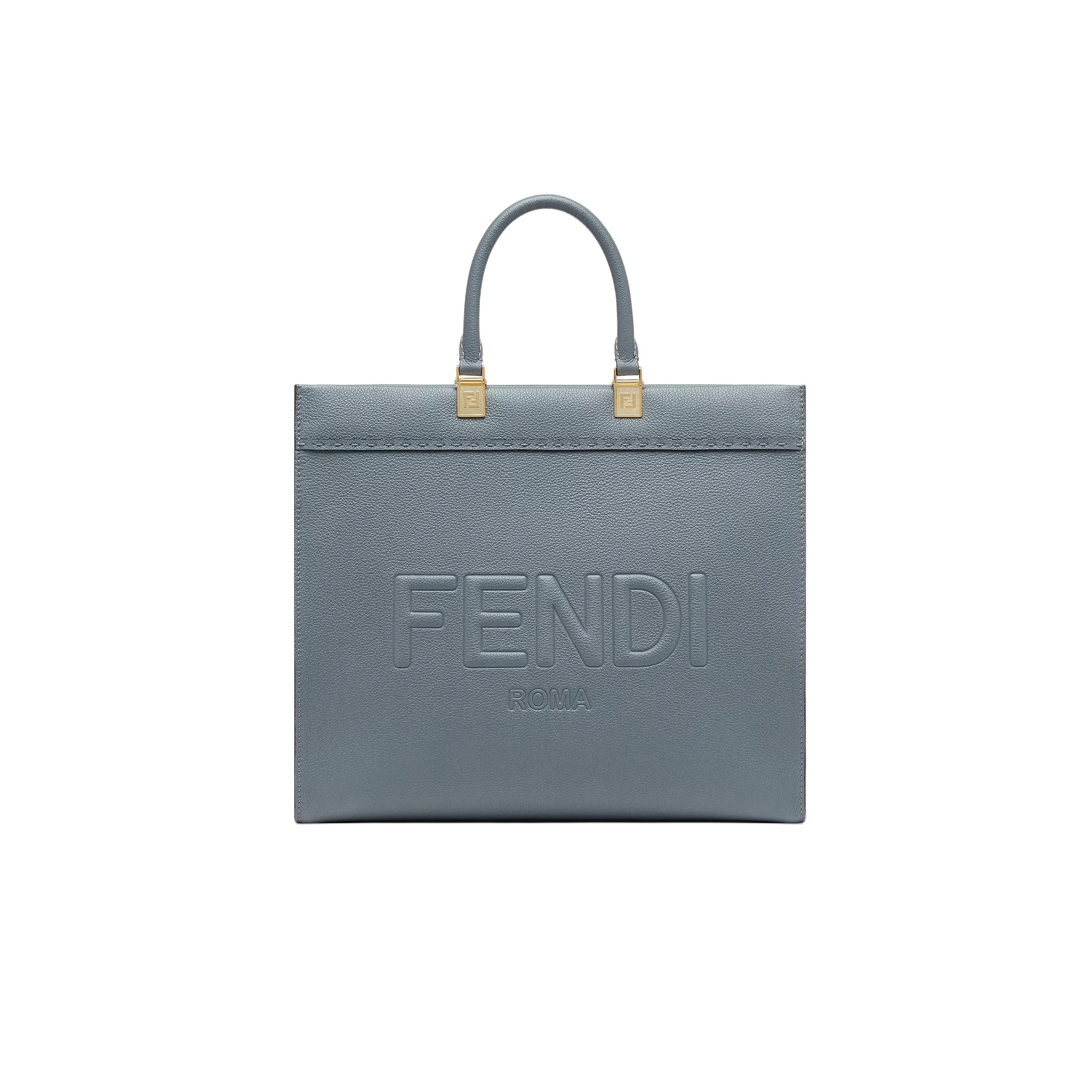 F**di sunshine medium leather blue 8bh414as79f1ppt (35*31*17cm)